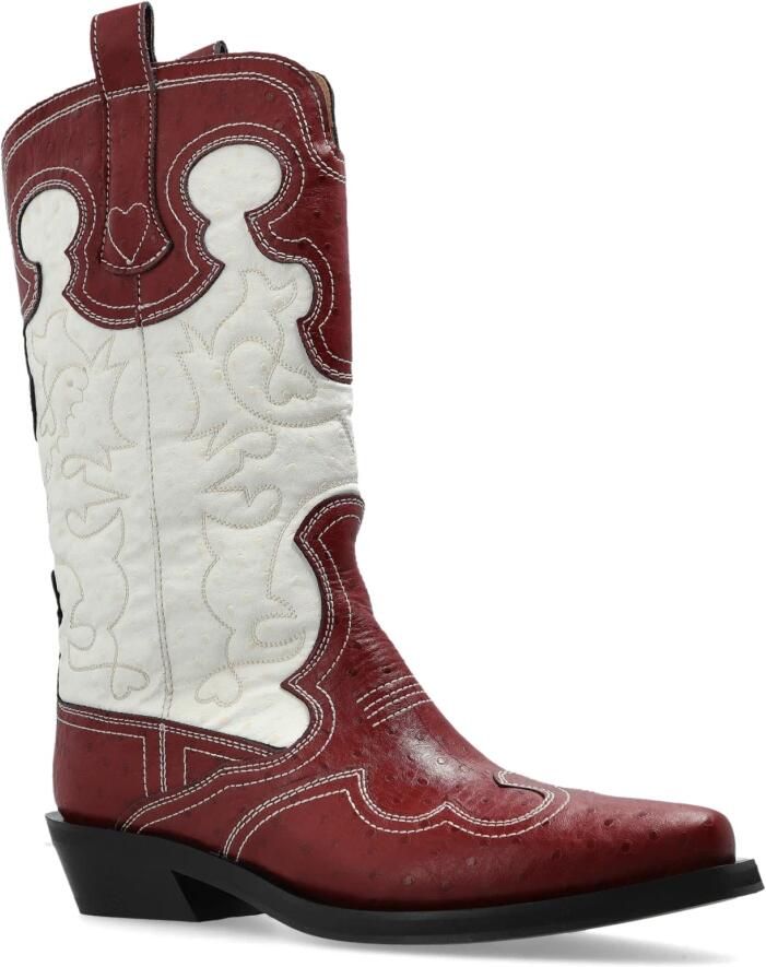 Ganni Mid Shaft Embroidered Western Laarzen - Foto 2