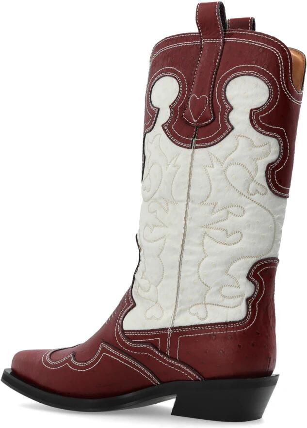 Ganni Mid Shaft Embroidered Western Laarzen - Foto 5