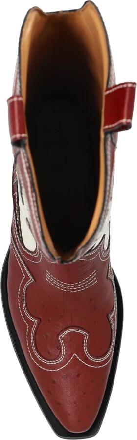 Ganni Mid Shaft Embroidered Western Laarzen - Foto 4