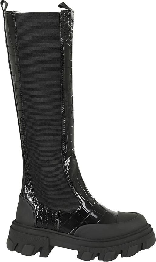 Ganni Patent Croco High Boots - Foto 2