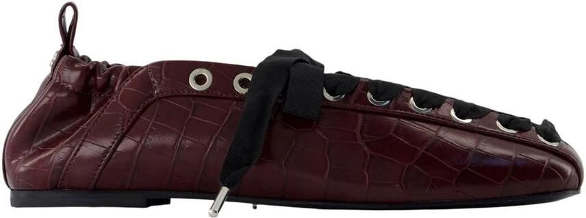 Ganni Pelinova Ballerina's met Veters