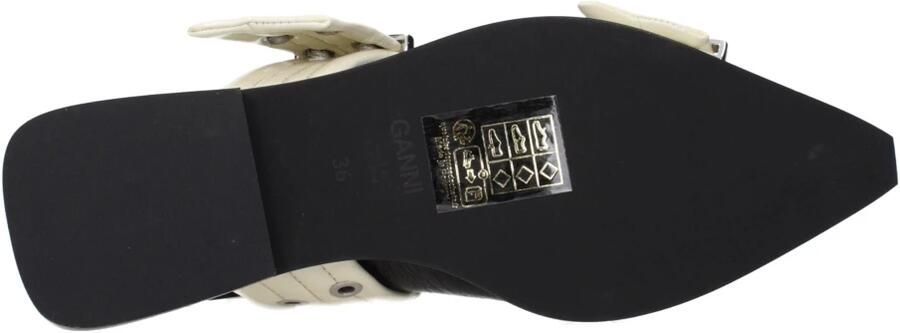 Ganni Chunky Buckle Ballerina Schoenen Black Dames - Foto 3