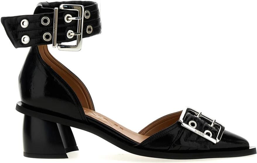 Ganni Pumps met Open Zijkant en Gesp