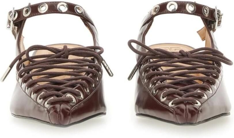 Ganni Sandalen met veters - Foto 2