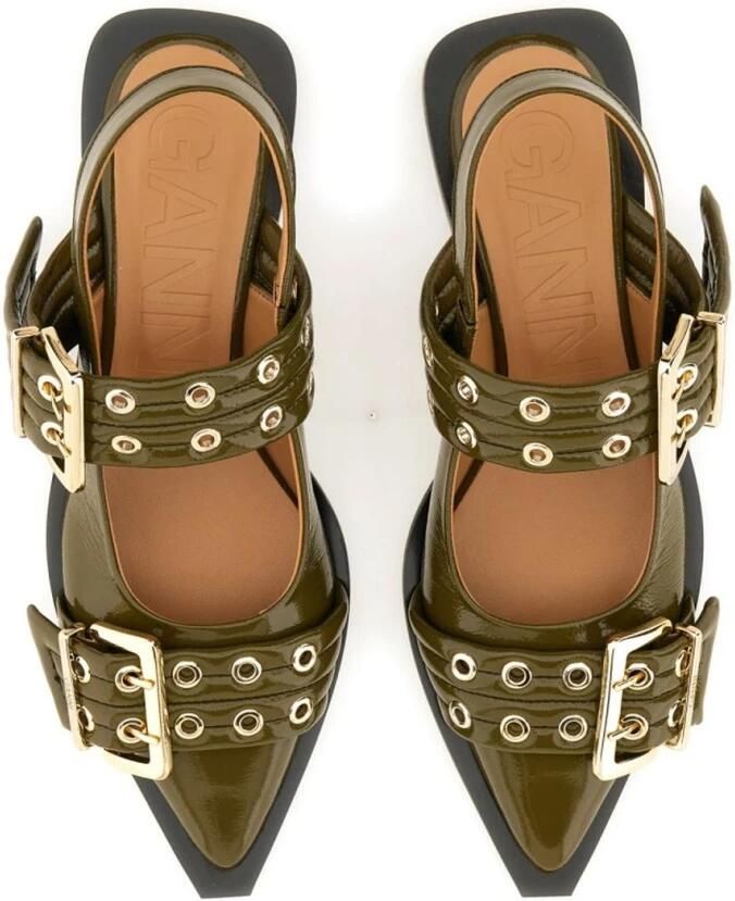 Ganni Slingback Ballerina's met Gesp - Foto 2