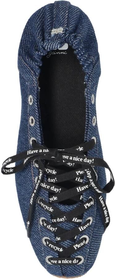 Ganni Sportieve Ballerina in Denim - Foto 2