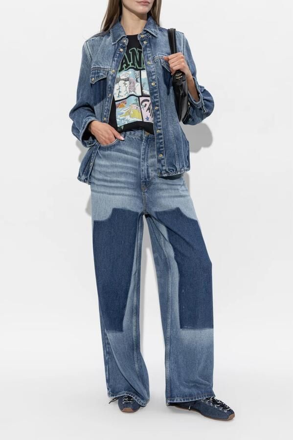 Ganni Sportieve Ballerina in Denim - Foto 3