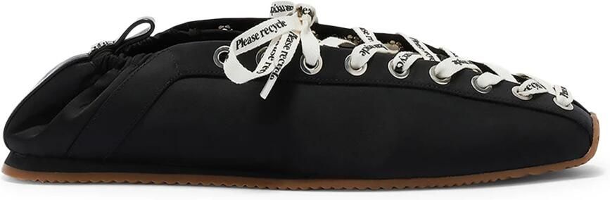 Ganni Lace Up Sporty Ballerina Nylon - Foto 4