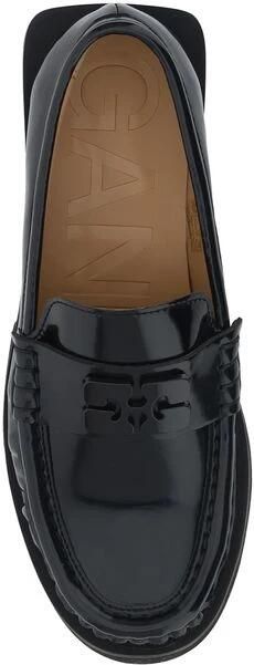 Ganni Zwarte platte schoenen met lakafwerking Black Dames - Foto 4
