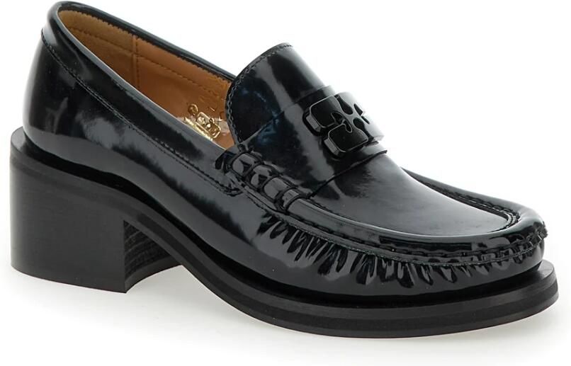 Ganni Zwarte Ballerina Loafers met Vlinder