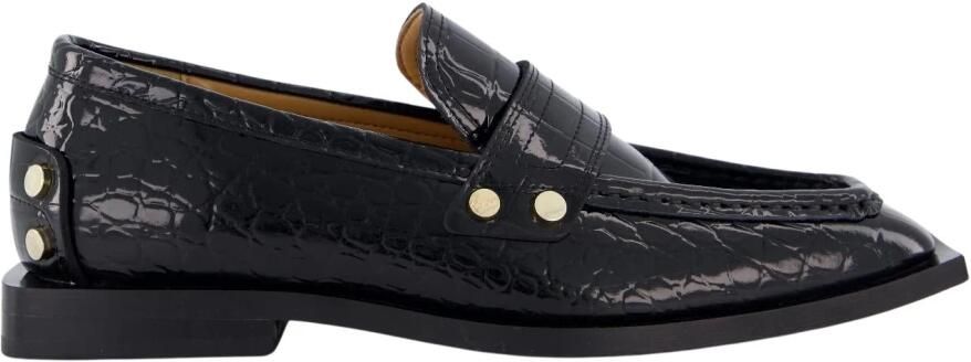 Ganni Zwarte Croco Loafers voor Dames - Foto 2