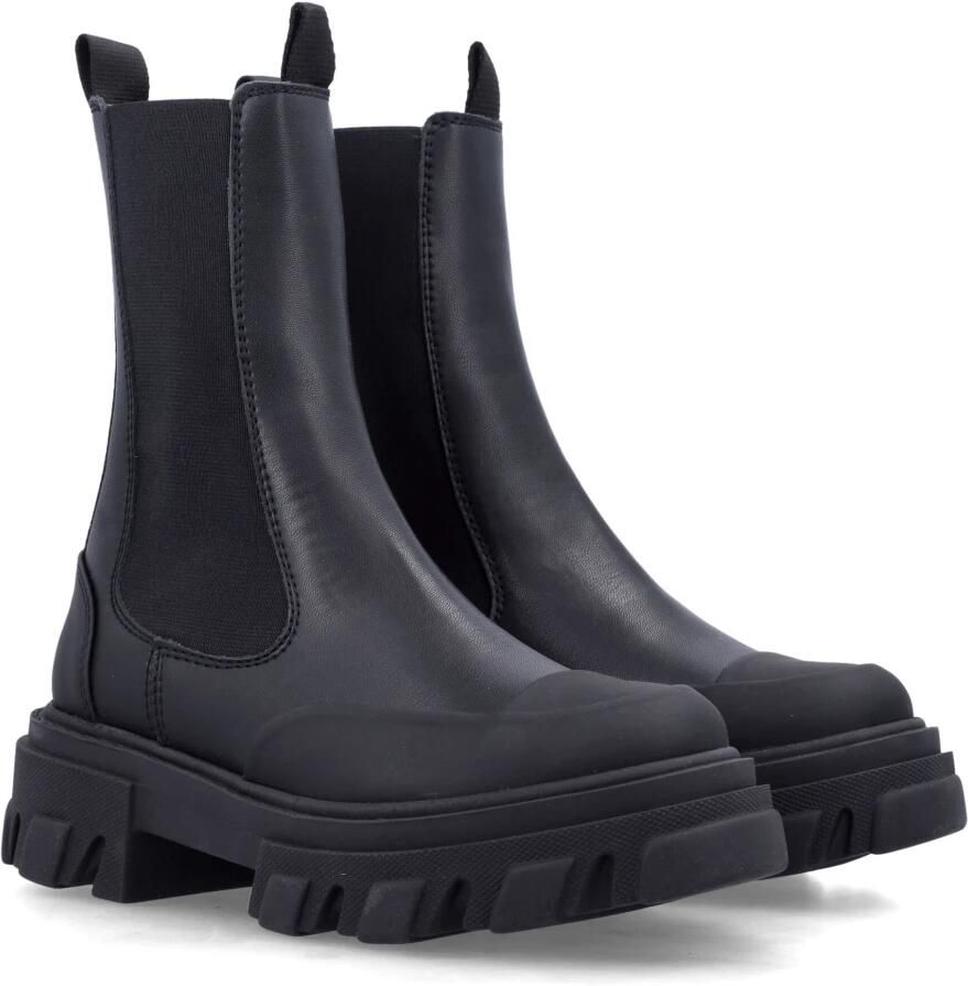 Ganni Zwarte Gesloten Chelsea Laarzen Aw25