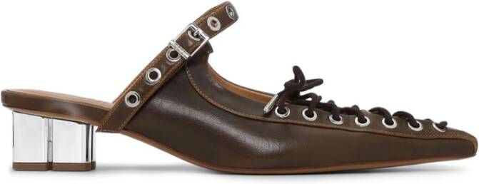 Ganni Groene Sandalen voor Vrouwen Ss25