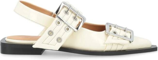 Ganni Laced Shoes White Dames