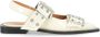 Ganni Stijlvolle Buckle Ballerina Schoenen Beige Dames - Thumbnail 15