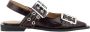 Ganni Bourgondische Feminine Buckle Ballerina Schoenen Red Dames - Thumbnail 1