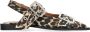 Ganni Leopard Print Buckle Ballerina Flats Brown Dames - Thumbnail 11
