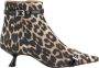 Ganni Luipaardprint Bootie met Decoratieve Gesp - Thumbnail 1