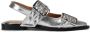 Ganni Metallic Buckle Ballerina Schoenen Gray Dames - Thumbnail 10