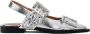 Ganni Metallic Buckle Ballerina Schoenen Gray Dames - Thumbnail 5