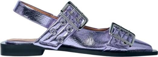 Ganni Chunky Buckle Ballerina Schoenen Pink Dames