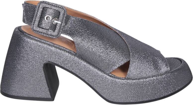 Ganni Metallic Sandalen voor Vrouwen