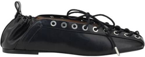 Ganni Oleatex Ballerina`s met Veters