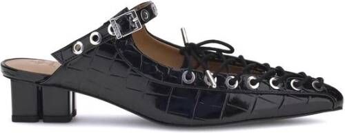 Ganni Oleatex Veterschoenen Mules