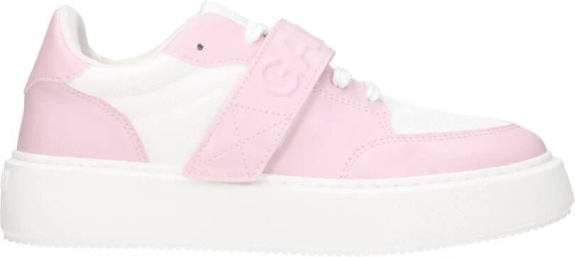 Ganni Roze Leren Sneakers met Logo