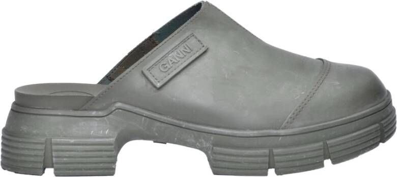 Ganni Rubber Muiltjes met Plateau