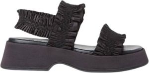 Ganni Platte sandalen Zwart Dames