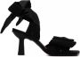 Ganni Zwarte Satijnen Strik Sandalen met Hak - Thumbnail 1