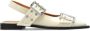 Ganni Stijlvolle Buckle Ballerina Schoenen Beige Dames - Thumbnail 1