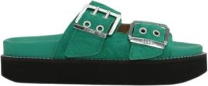 Ganni Schuifregelaars Groen Dames