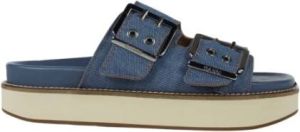 Ganni Sliders Blauw Dames