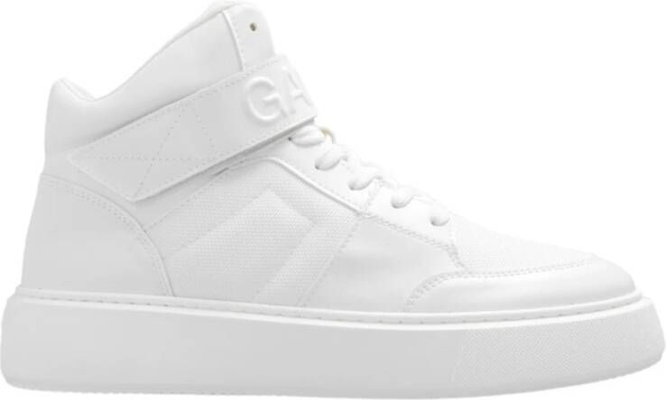 Ganni Sneakers met logo Wit Dames