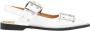 Ganni Stijlvolle Buckle Ballerina Schoenen Beige Dames - Thumbnail 7