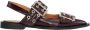 Ganni Bourgondische Feminine Buckle Ballerina Schoenen Red Dames - Thumbnail 8