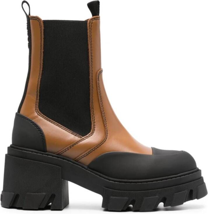 Ganni Bruine Laarzen Stijlvol Model Brown Dames