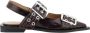 Ganni Bourgondische Feminine Buckle Ballerina Schoenen Red Dames - Thumbnail 10