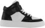 Ganni Vintage Zwart Wit Hoge Sneakers Zwart Dames - Thumbnail 1