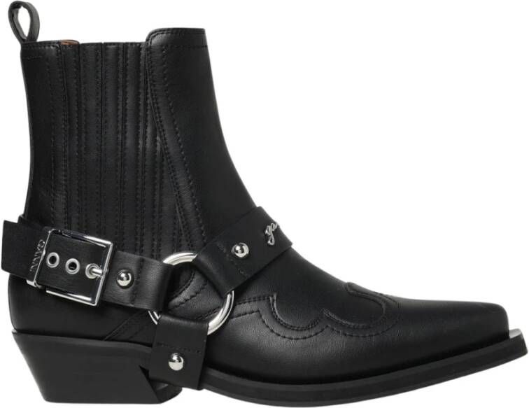 Ganni Western Stijl Enkellaarsjes