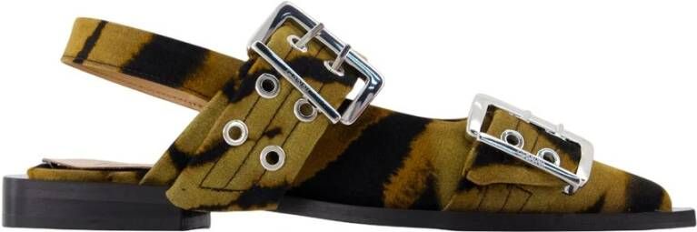 Ganni Zebra Ballerina met Vrouwelijke Gesp
