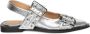 Ganni Metallic Buckle Ballerina Schoenen Gray Dames - Thumbnail 9