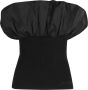 Ganni Zwart Melange Gebreide Boothals Top - Thumbnail 1