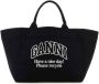 Ganni Zwarte canvas boodschappentas - Thumbnail 1