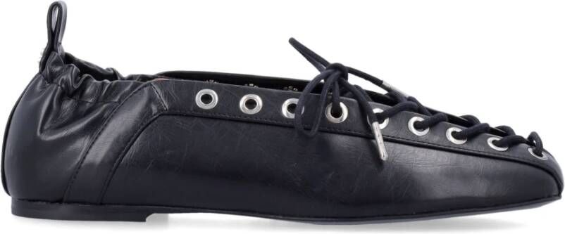 Ganni Zwarte Gesloten Ballerina Schoenen