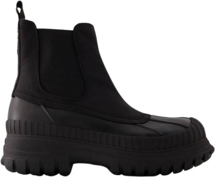 Ganni Zwarte Outdoor Chelsea Boots Rubber Black Dames