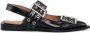 Ganni Zwarte Ballerina's Synthetische Leren Schoenen - Thumbnail 1