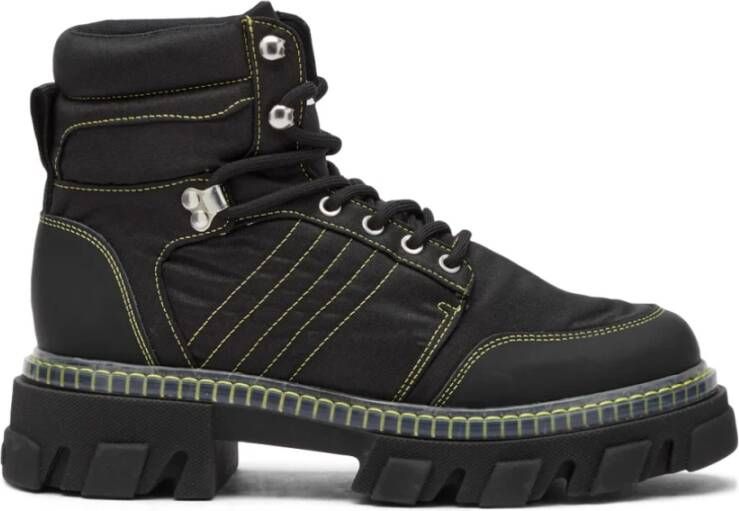 Ganni Zwarte Profielzool Veterschoenen